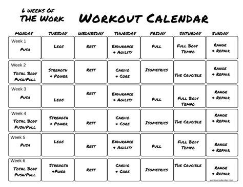 6 weeks of the work review|Workout Review: 6 Weeks of the Work .